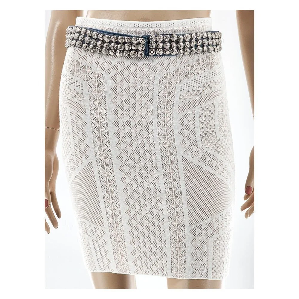 SEE BY CHLOE Metal Beads & Mesh Waist Belt